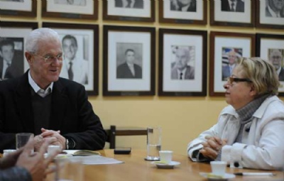 Reunio entre prefeita Alade Damo e Estado pauta apoio  Sade Crdito: Robson Fonseca/PMM