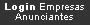 Login Empresas Anunciantes
